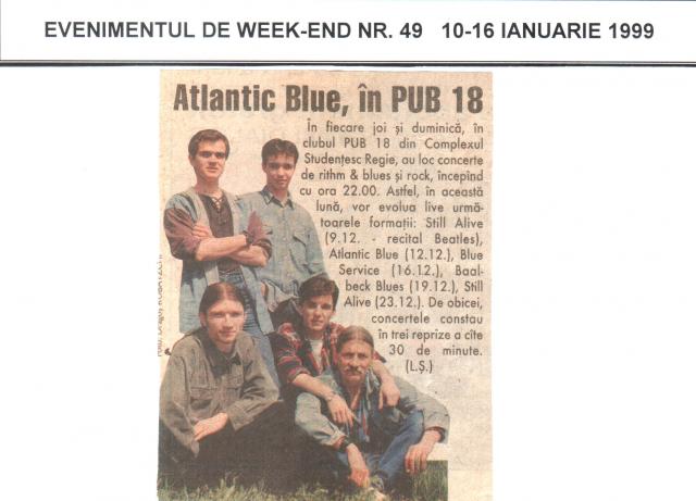 Ev. de weekend - Atlantic Blue